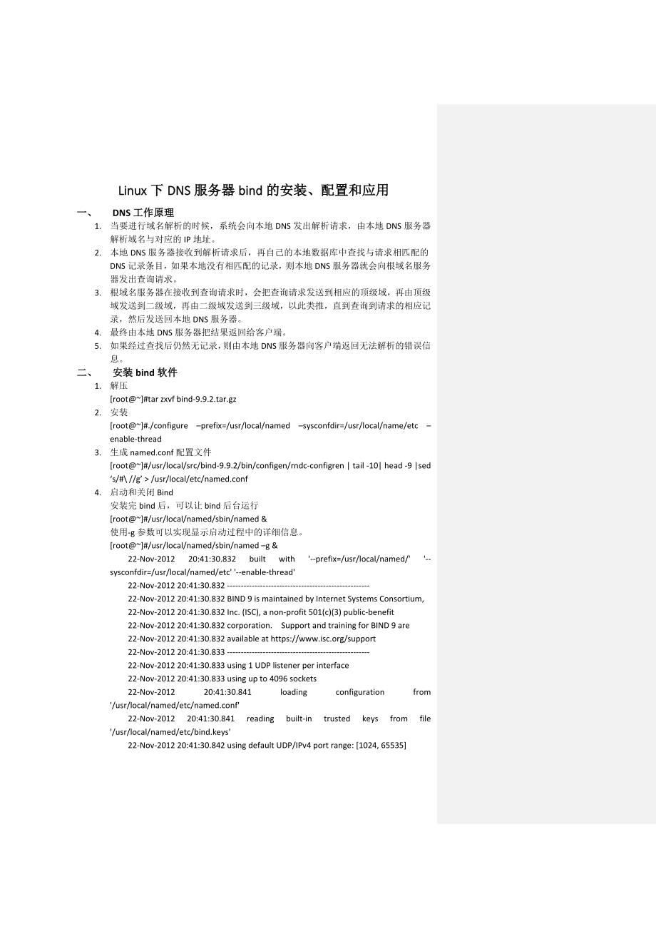 Linux下DNS服务器bind的安装.doc_第1页