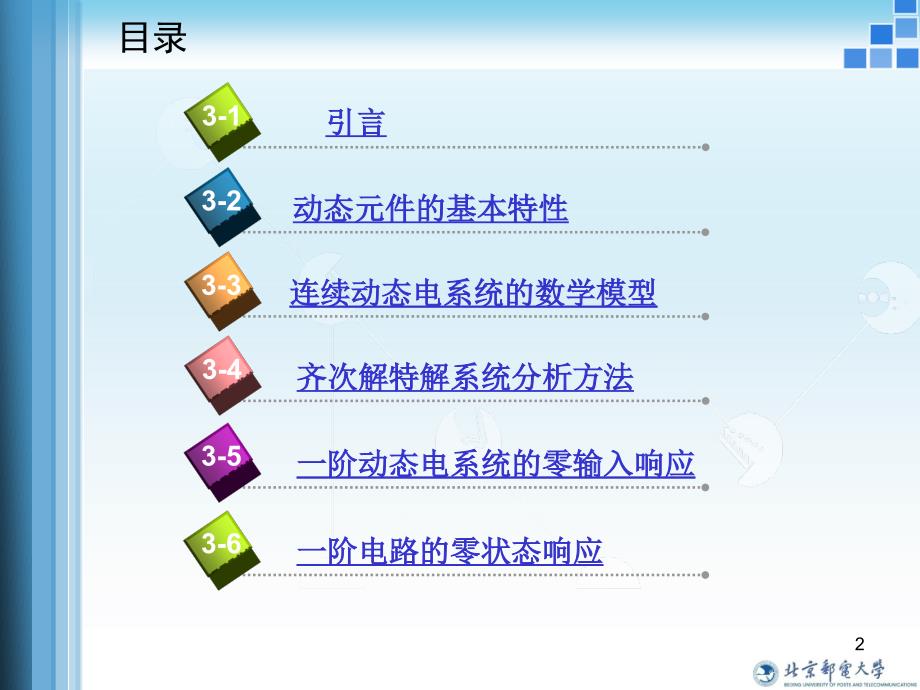 通信技术基础理论 ：第3章 动态系统的时域分析_第2页