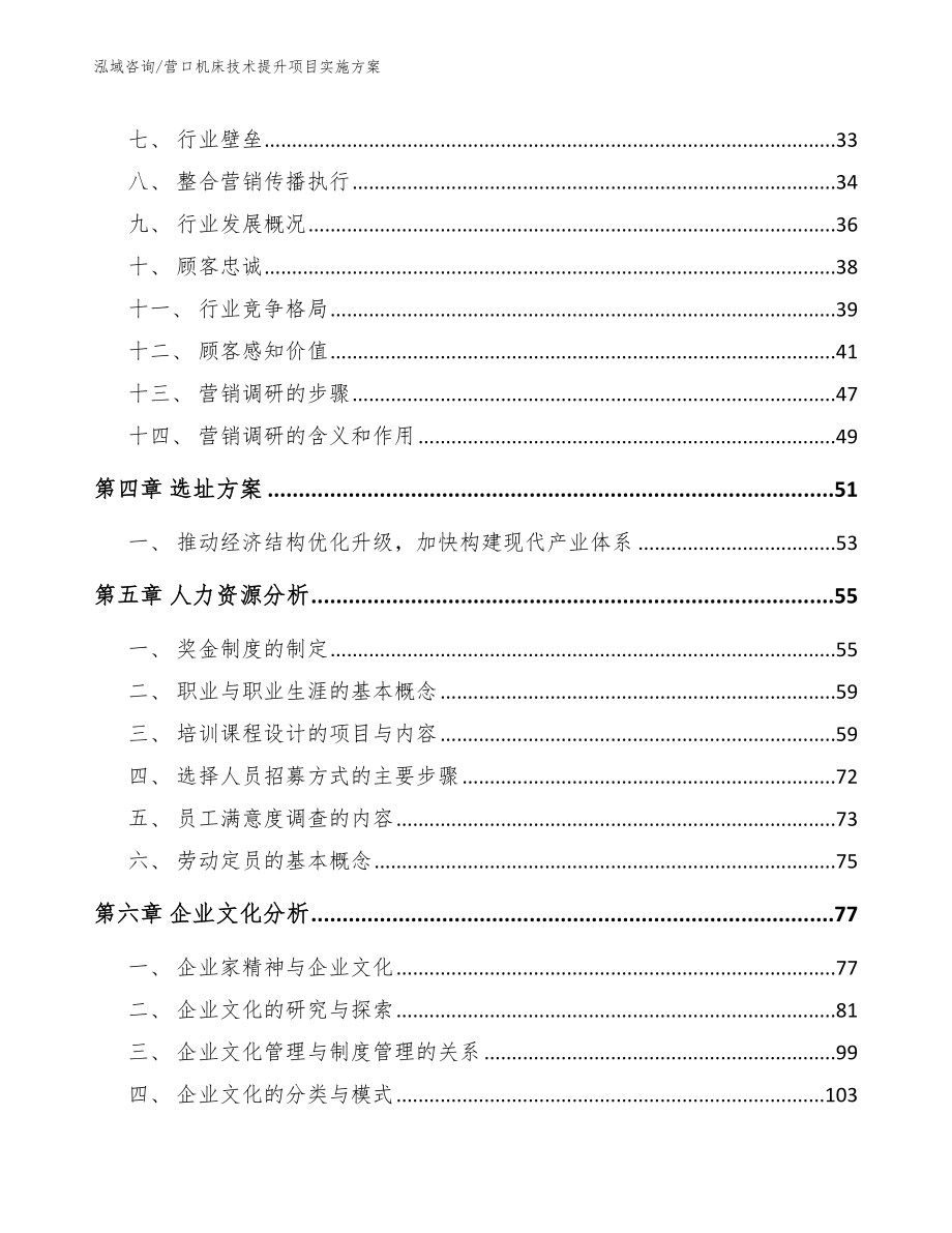 营口机床技术提升项目实施方案【模板范文】_第3页