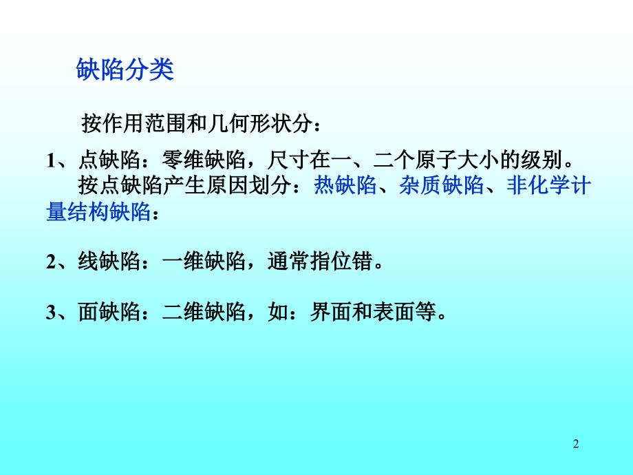 晶体中的点缺陷和面缺陷PPT课件_第2页