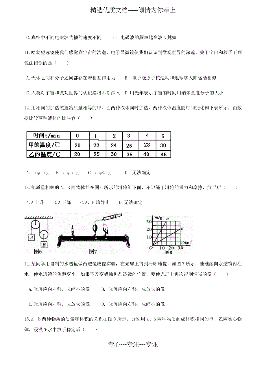 2014年河南中考物理试题_第3页