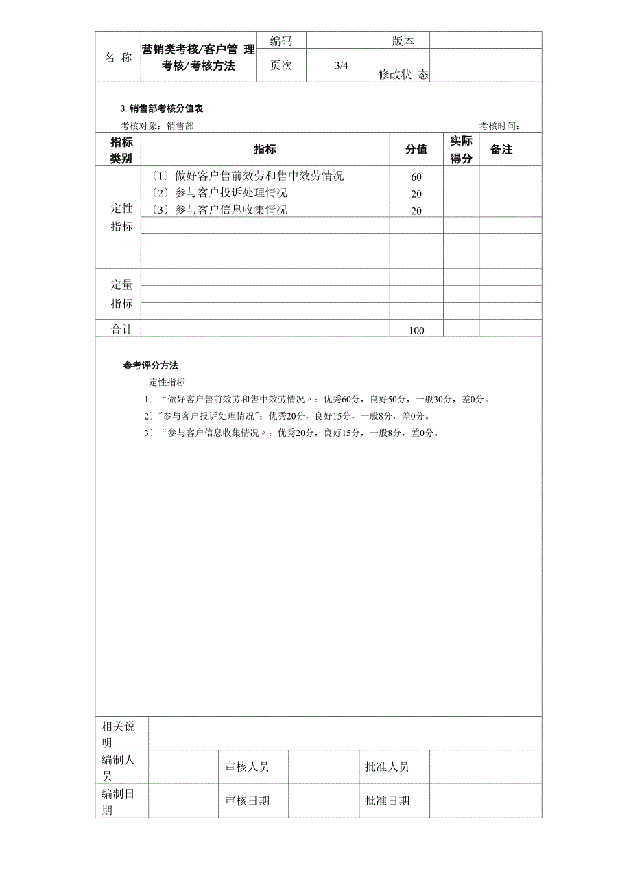 客户管理考核考核方法_第3页