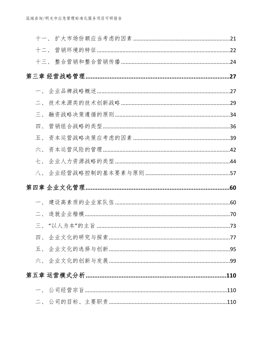 明光市应急管理标准化服务项目可研报告（参考范文）_第2页