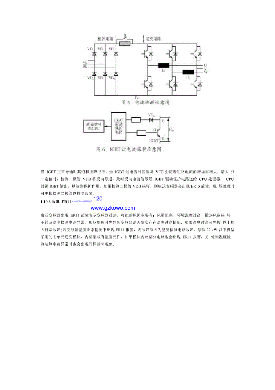 康沃变频器常见故障及处理方法_第2页