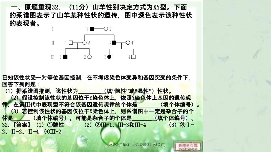 刘艳艳高三年级生物科说题课件修改后课件_第3页