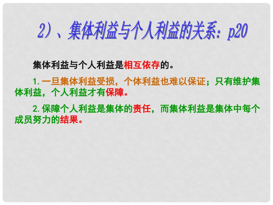 九年级政治 第一单元《承担关爱集体的责任》课件 人教新课标版_第4页