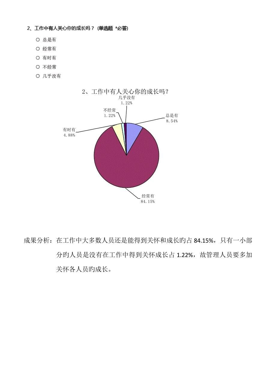 员工满意度调查统计分析表_第5页