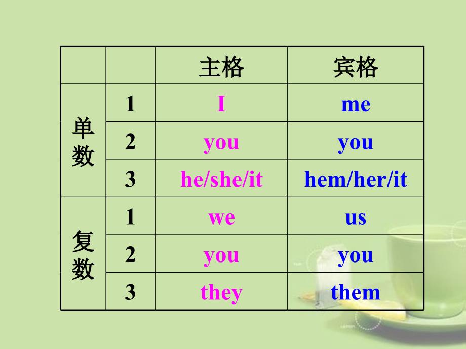 2013届中考英语33个模块总复习课件：代词_第4页