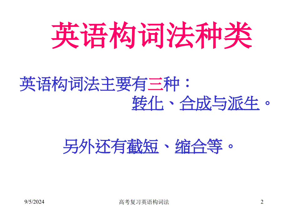 高考复习英语构词法课件_第2页