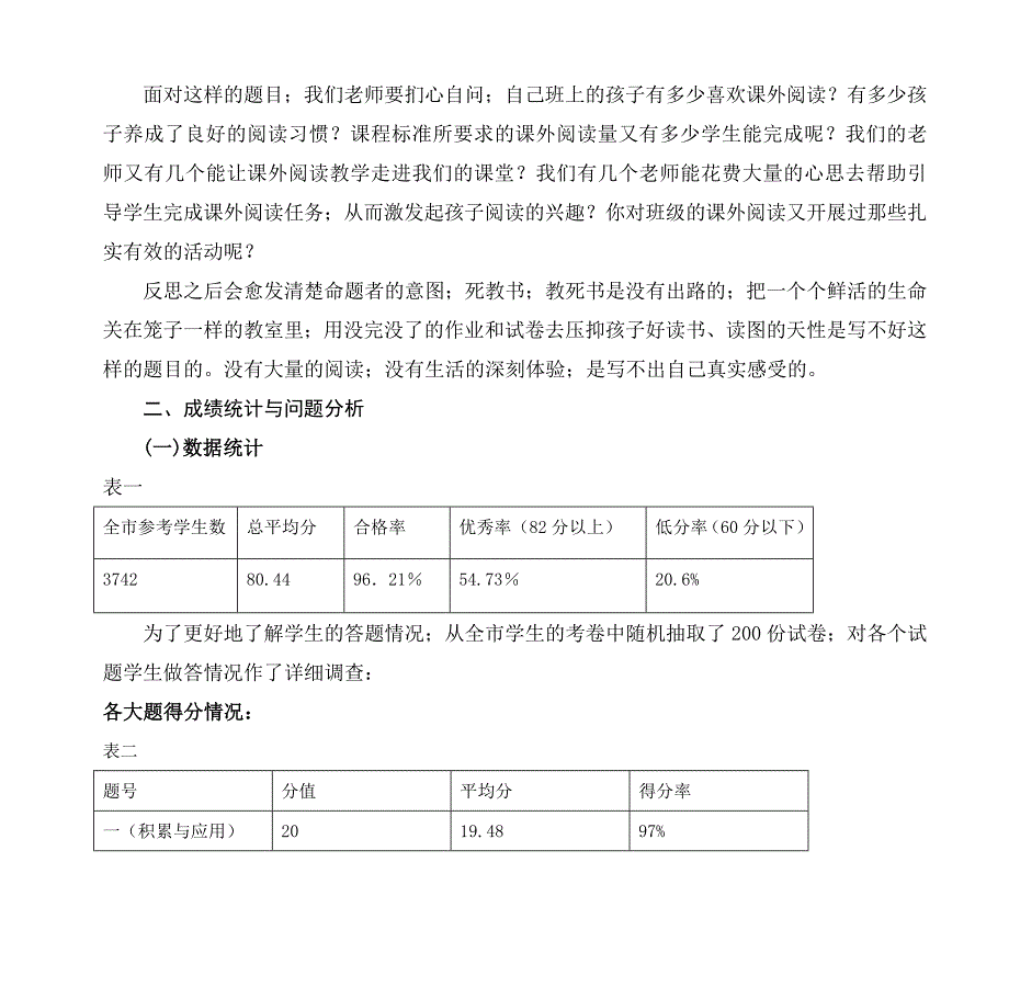 2018-2019学年度第二学期调研考试-小学六年级语文试卷分析.doc_第4页