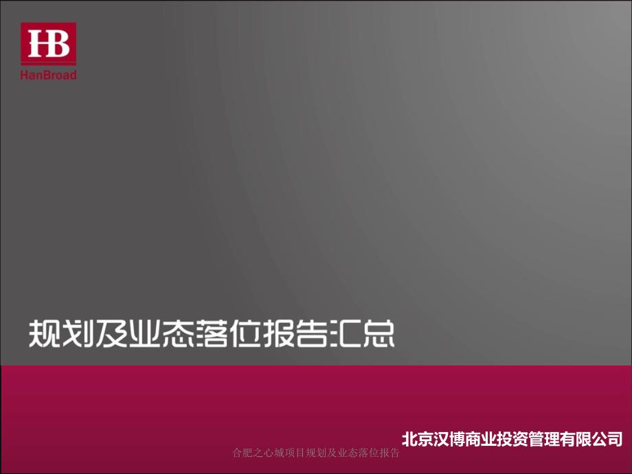 合肥之心城项目规划及业态落位报告课件_第1页