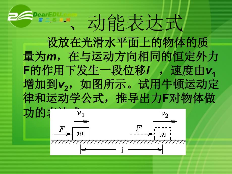 高一物理精品课件第五章课件人教版必修277动能和动能定理_第2页