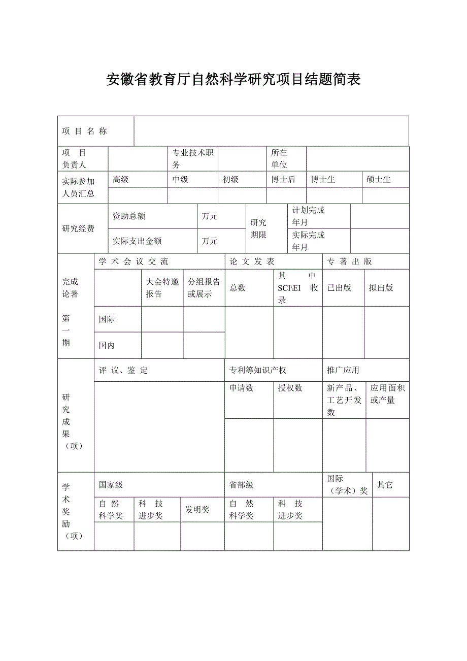 安徽高校自然科学研究项目_第3页