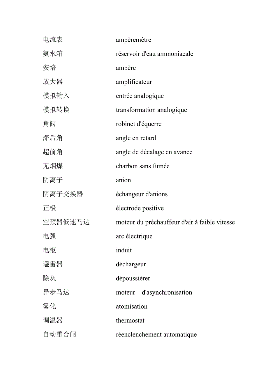 法语锅炉词汇大全_第2页