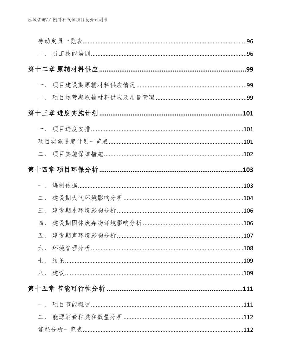 江阴特种气体项目投资计划书参考模板_第5页