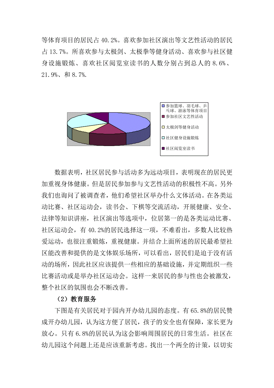 电大调查报告关于社区服务现状的调查报告_第4页