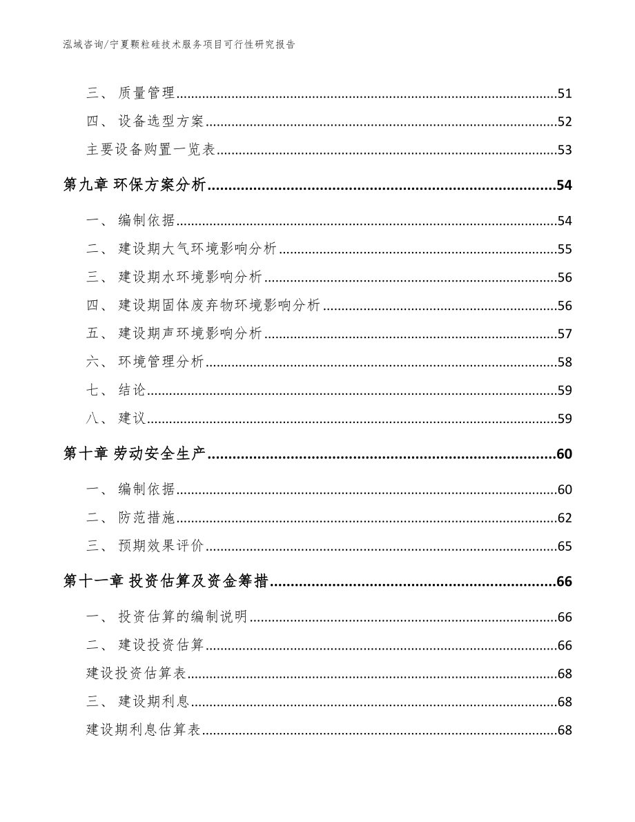 宁夏颗粒硅技术服务项目可行性研究报告_第4页