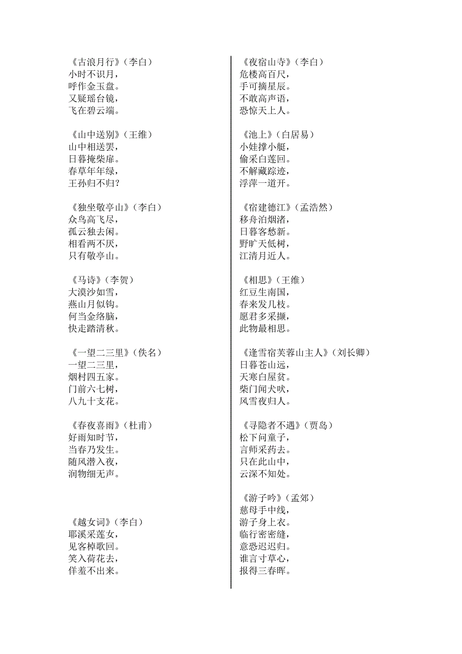 幼儿唐诗三百首全集打印版本.docx_第4页