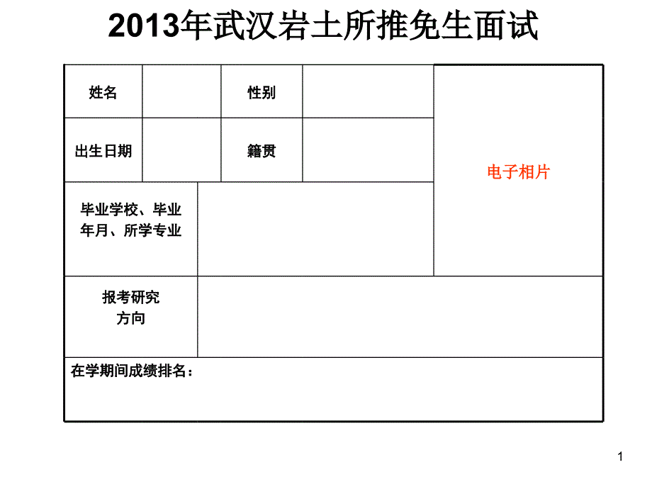 2013年武汉岩土所推免生面试_第1页