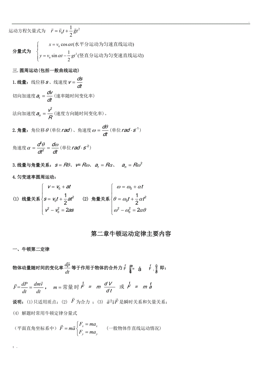 大学物理知识点总结_第2页