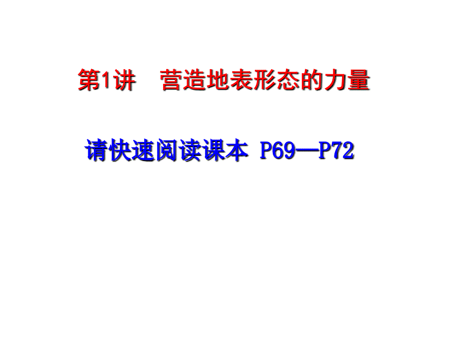人教版高一地理必修一第四章地表形态的塑造(精华) (共77张PPT)_第1页