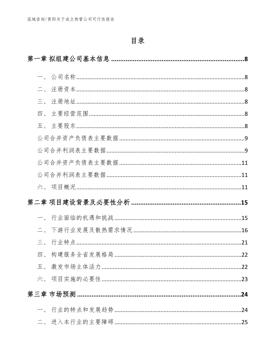 贵阳关于成立热管公司可行性报告（模板）_第2页