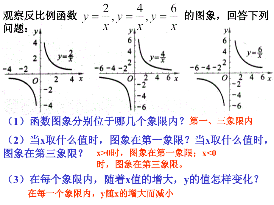 反比例函数的图像与性质课件2_第4页