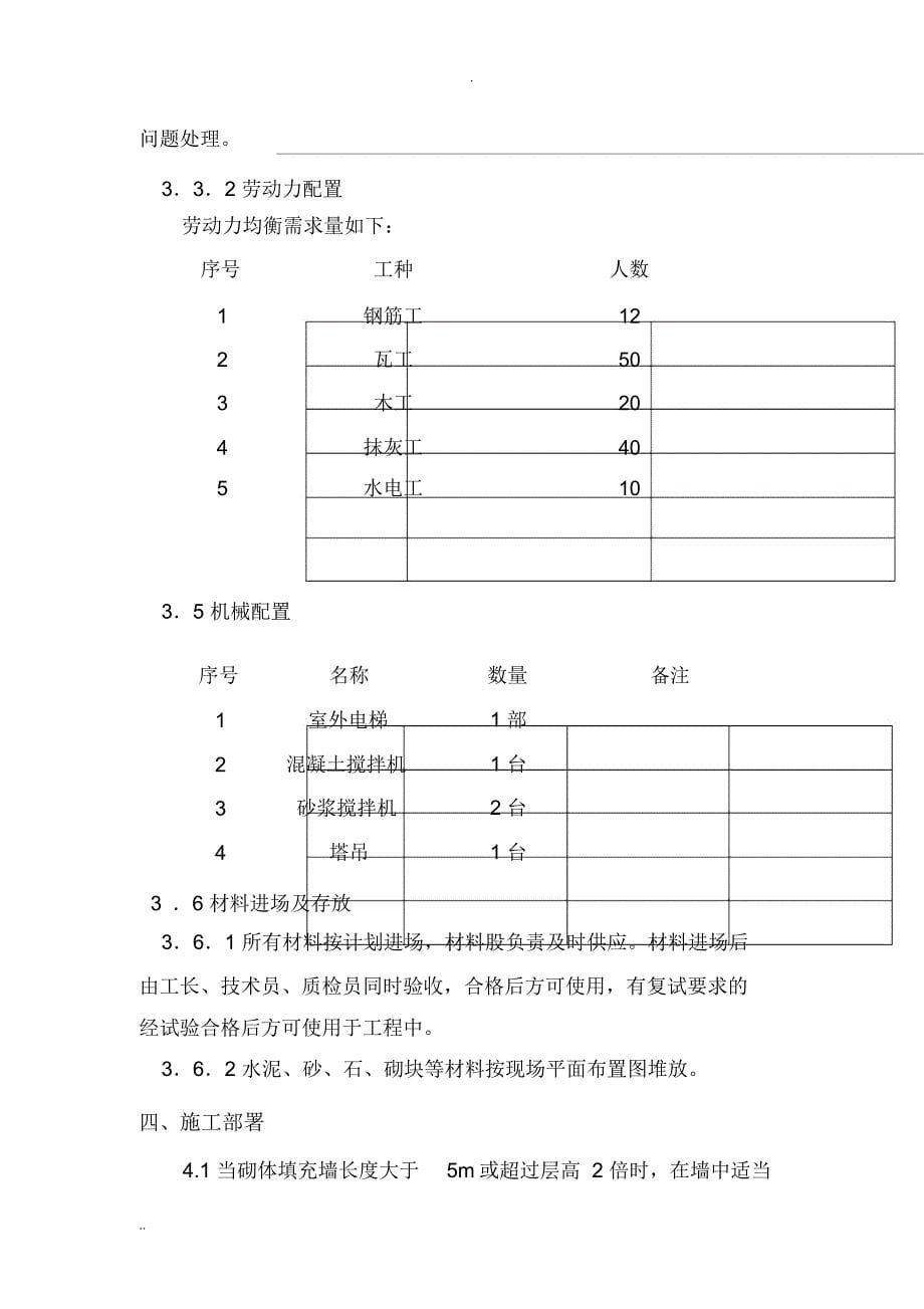 框架结构二次结构施工与方案_第5页