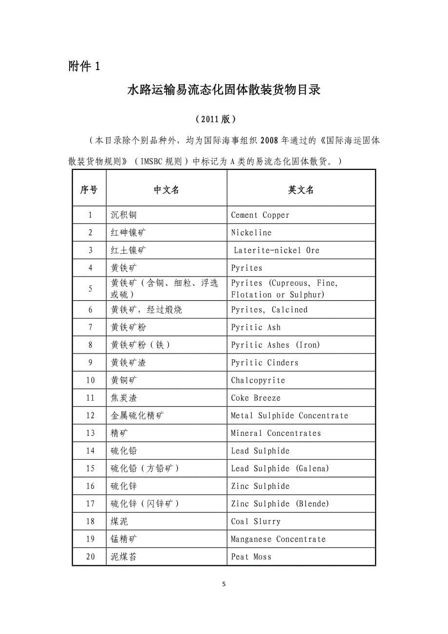 水路运输易流态化固体散装货物安全管理规定_第5页