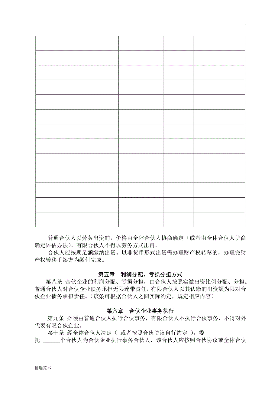 有限合伙企业协议(工商注册版)最新版.doc_第2页