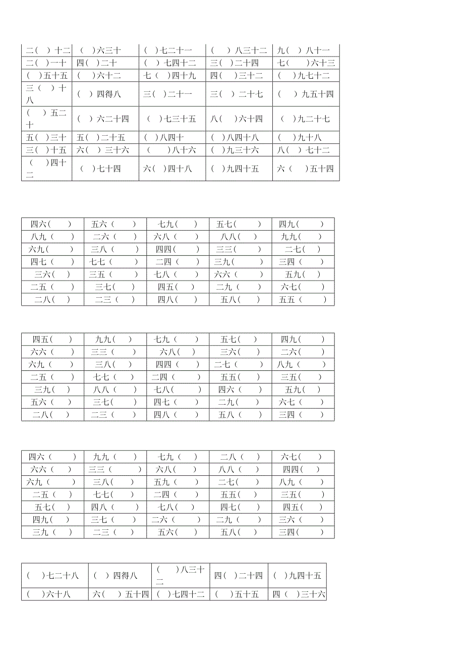 二年级表内乘法口诀和解决问题综合练习_第3页