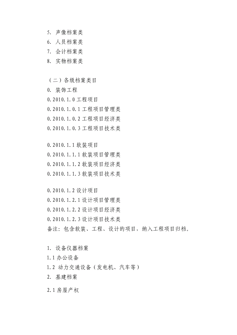 公司档案综合管理分类方案.doc_第2页