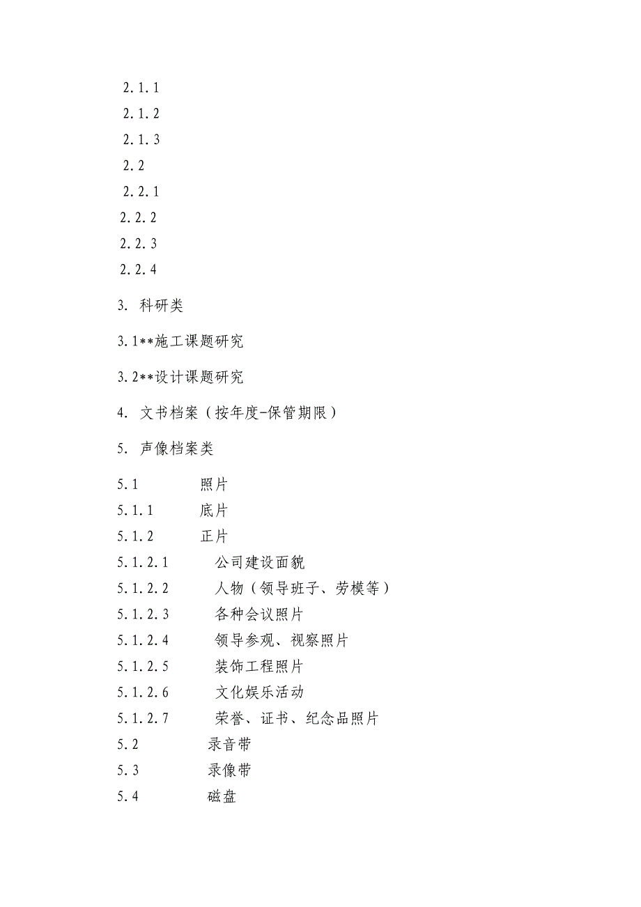 公司档案综合管理分类方案.doc_第3页