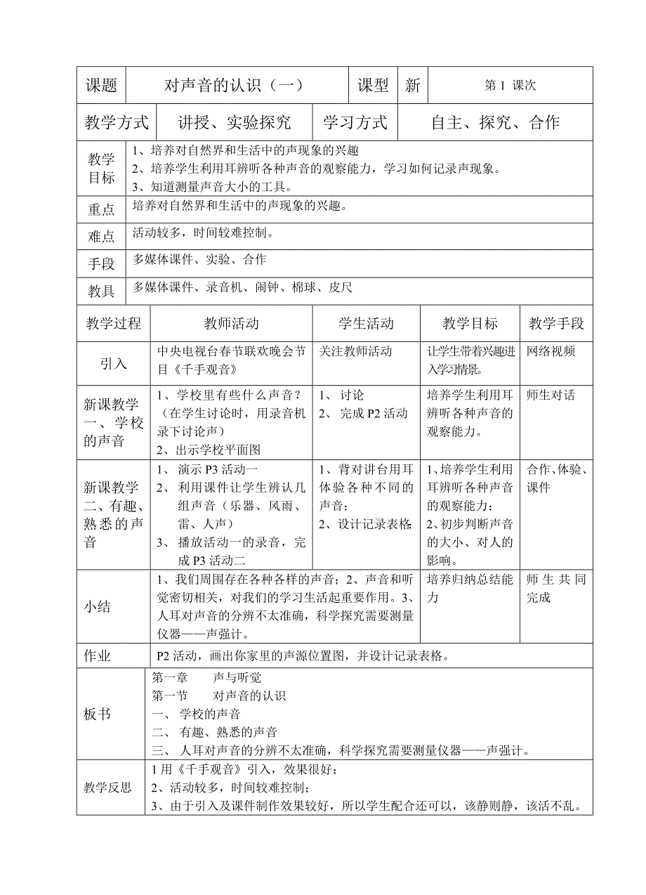 对声音的认识_第1页