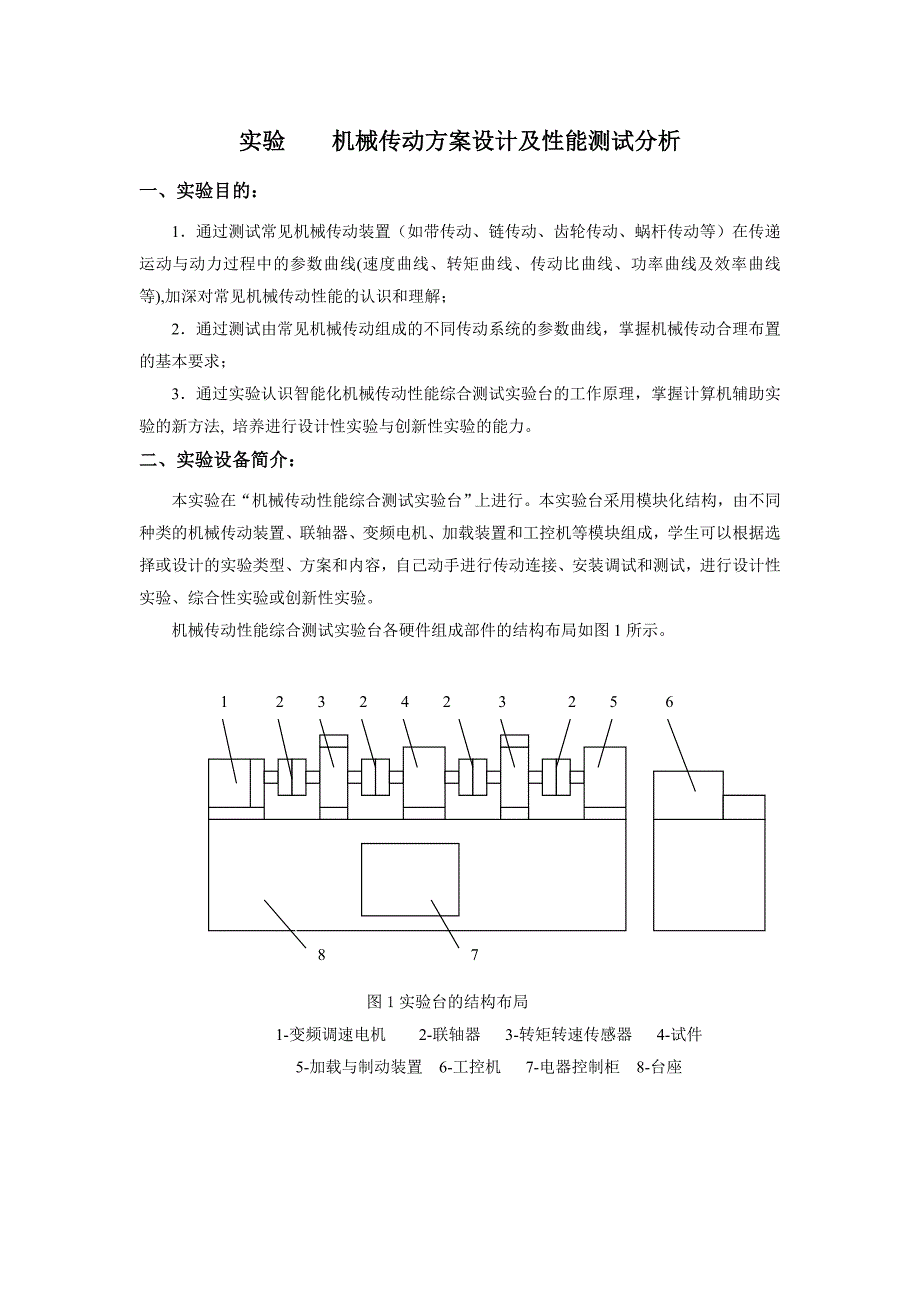 机械传动性能测试实验指导_第1页