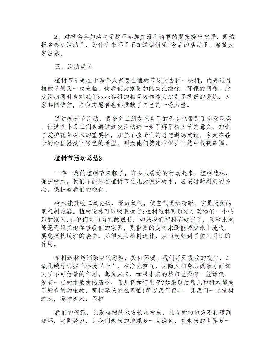 2021年植树节活动总结11篇_第2页