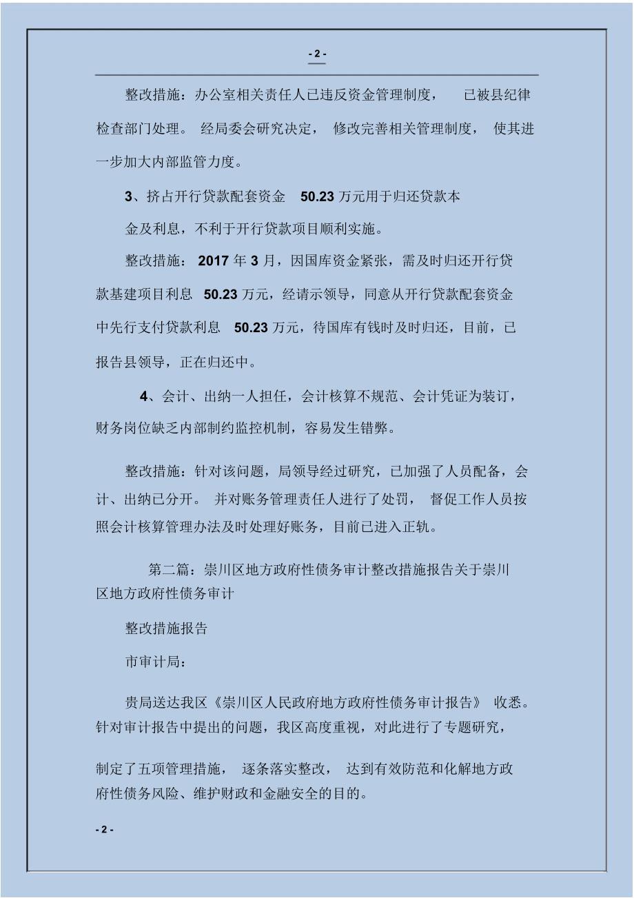 审计报告整改措施_第2页