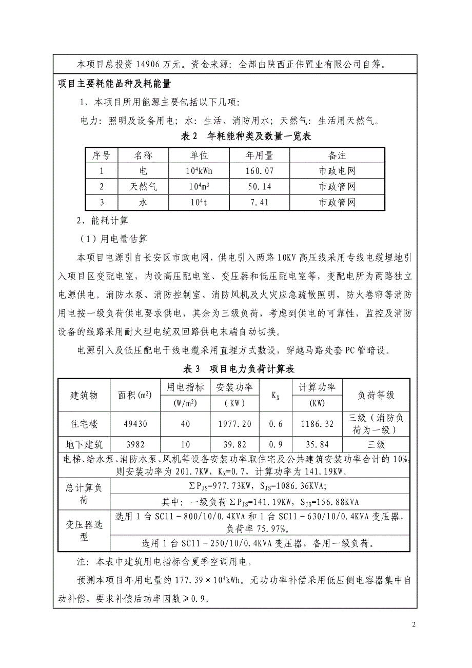 新界小区项目节能评估报告.doc_第2页