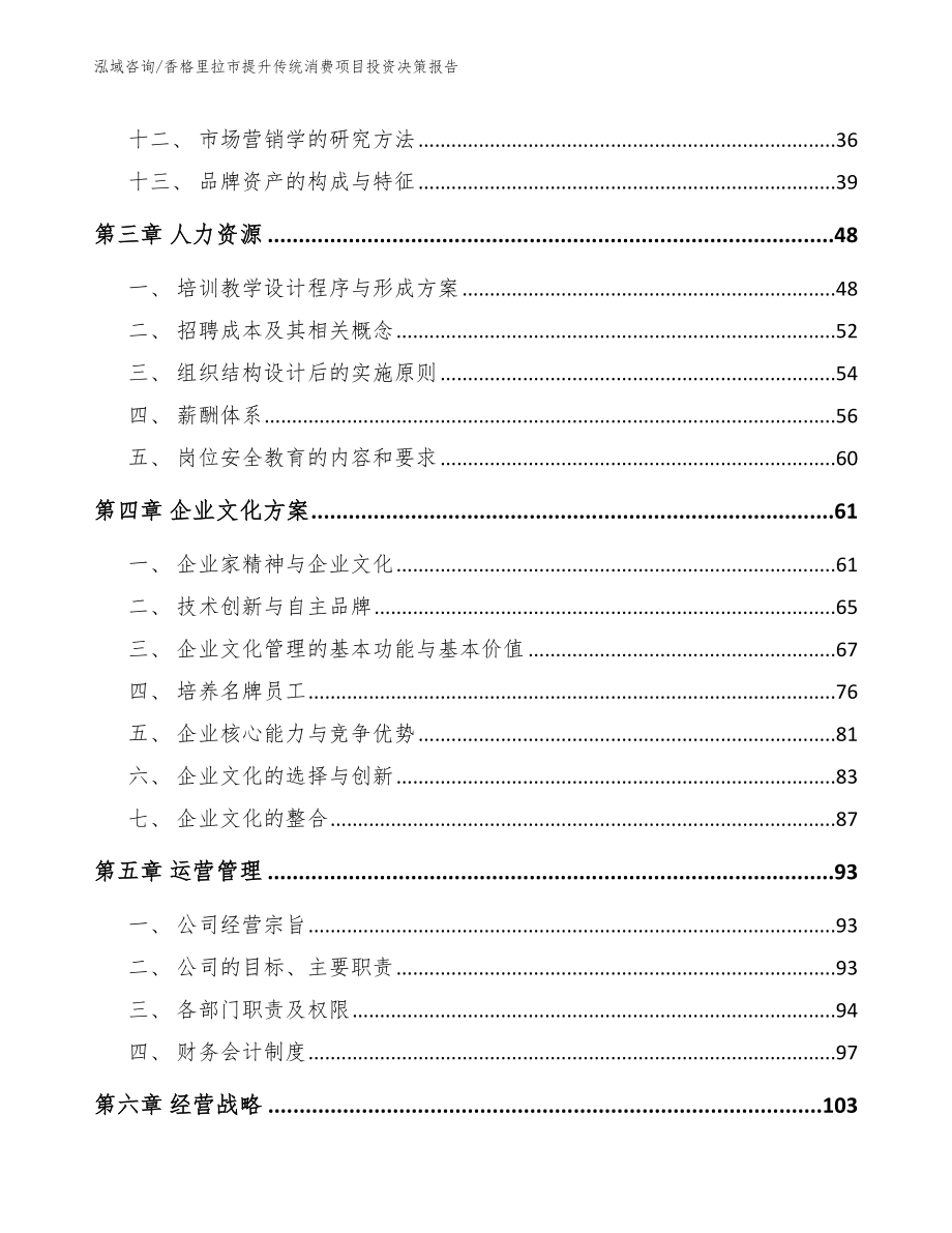 香格里拉市提升传统消费项目投资决策报告参考范文_第2页