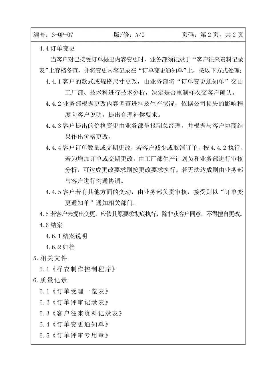 某知名服装企业管理制度范例大全20_第2页