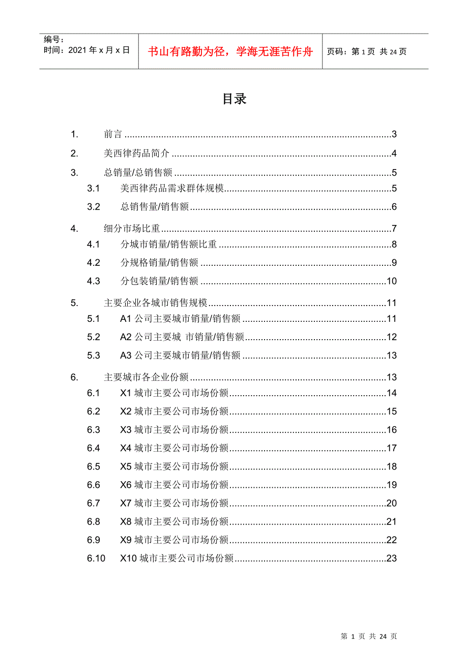 X年美西律药品销售数据市场调研报告_第2页