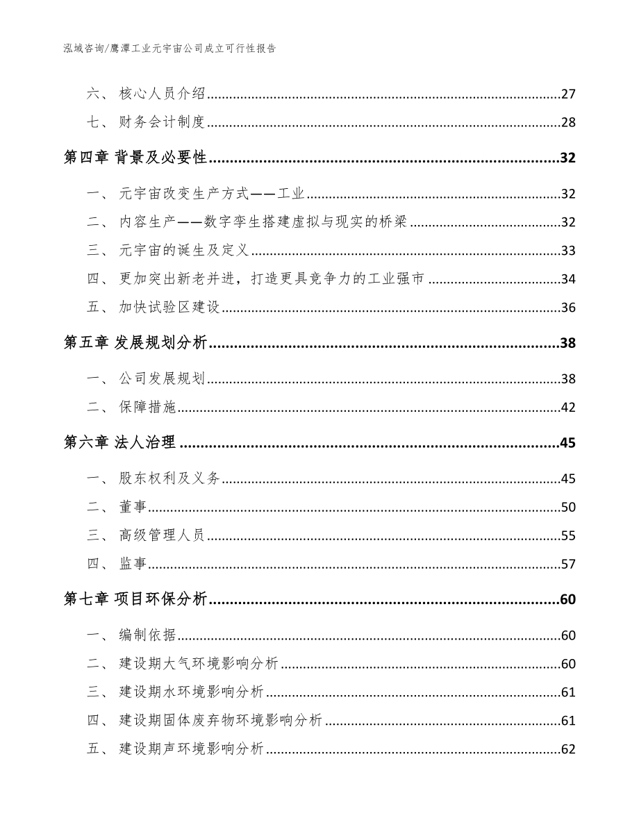 鹰潭工业元宇宙公司成立可行性报告_模板参考_第3页