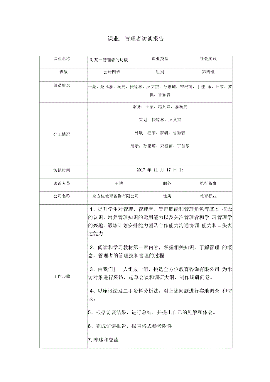 管理学采访报告_第1页