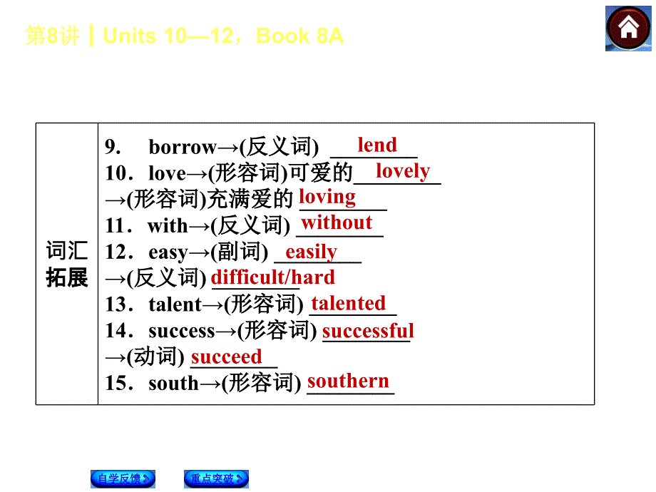 第8课时Unit1012Book8A_第3页