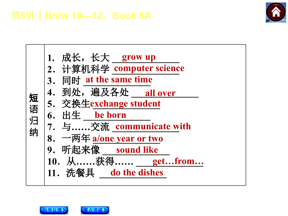 第8课时Unit1012Book8A_第4页