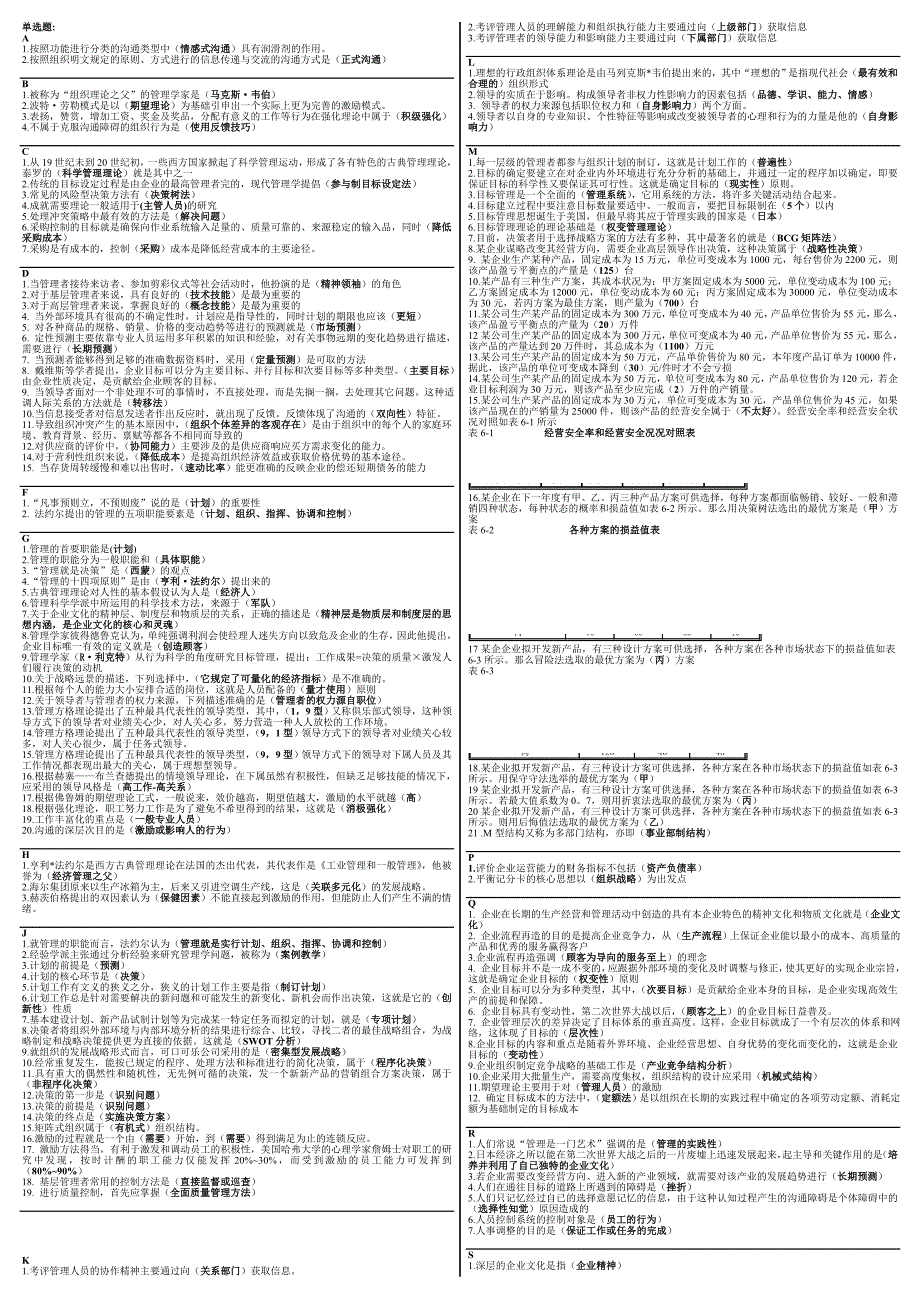 最新电大《管理学基础》期末考试答案精品小抄（精华版）.doc_第1页