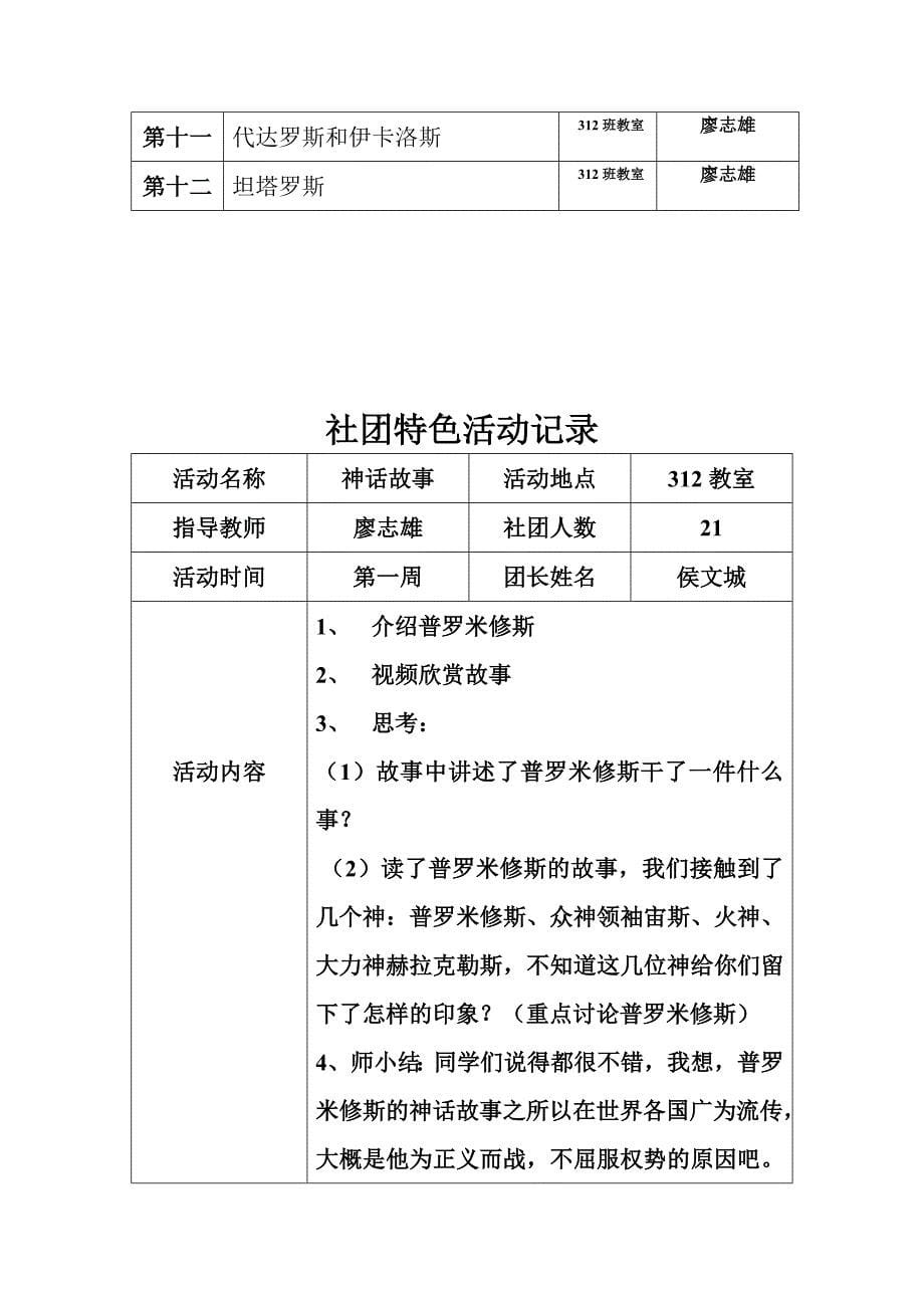 神话故事社团课程台账(廖志雄)6_第5页