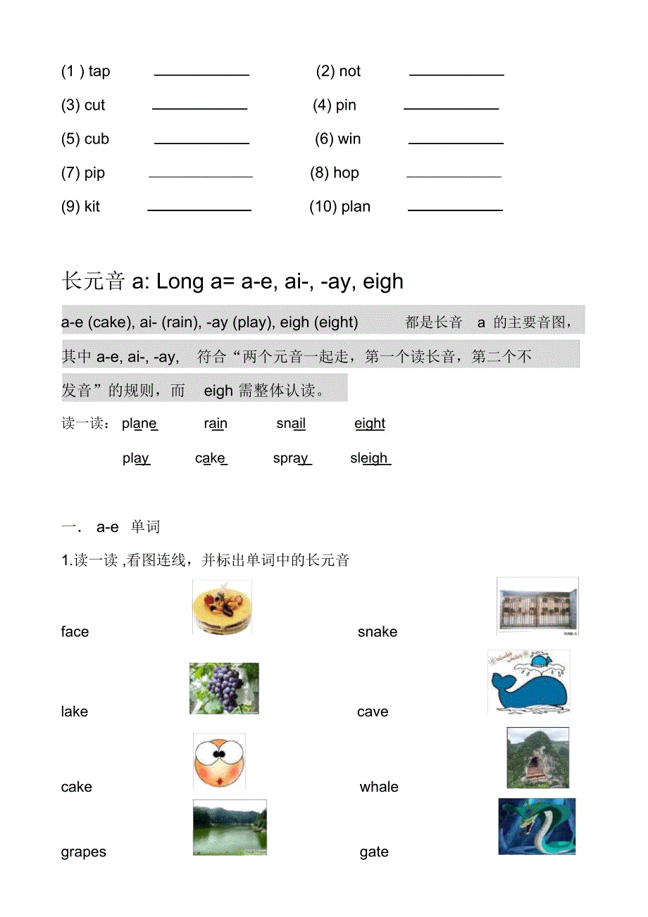 自然拼读法2长元音aeiou_第2页