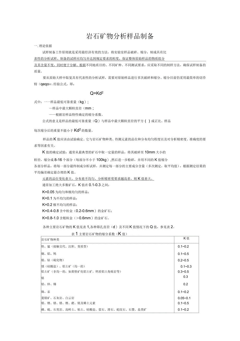 岩石矿物分析样品制备_第1页