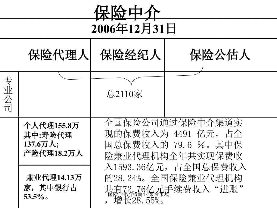 保险学教学5商业保险市场课件_第5页